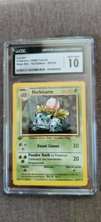 Ivysaur Herbizarrre 1 edition 1999 Base Set CGC 10, Ophalen of Verzenden, Zo goed als nieuw, Losse kaart