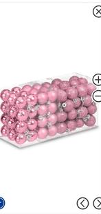 Kerstballen mini roze en zwart., Diversen, Ophalen, Nieuw