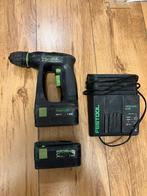 Festool C12 accu schroefmachine met 2 accu’s en lader, Doe-het-zelf en Verbouw, Gereedschap | Boormachines, Ophalen, Gebruikt
