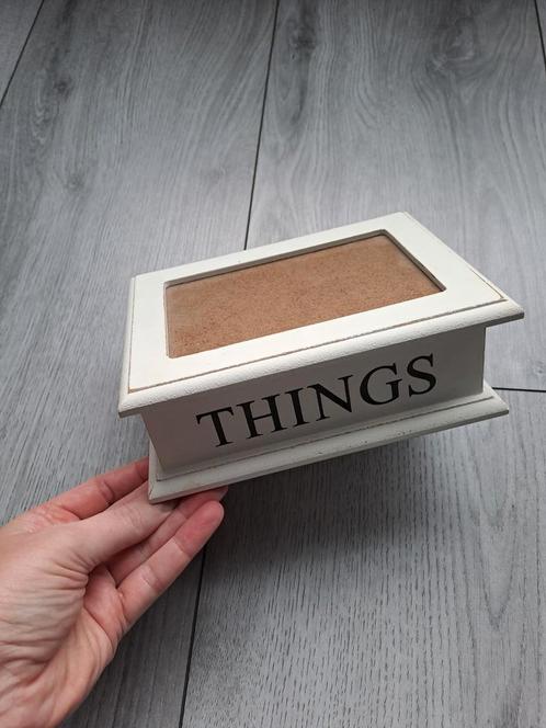 Leuk opbergkistje,  eventueel met een foto erin, Sieraden, Tassen en Uiterlijk, Beautycases, Zo goed als nieuw, Ophalen of Verzenden