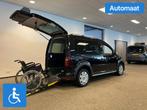 Volkswagen Caddy Rolstoelauto Automaat 3+1 Rolstoel geschikt, Auto's, Automaat, 12 maanden, Gebruikt, Zwart