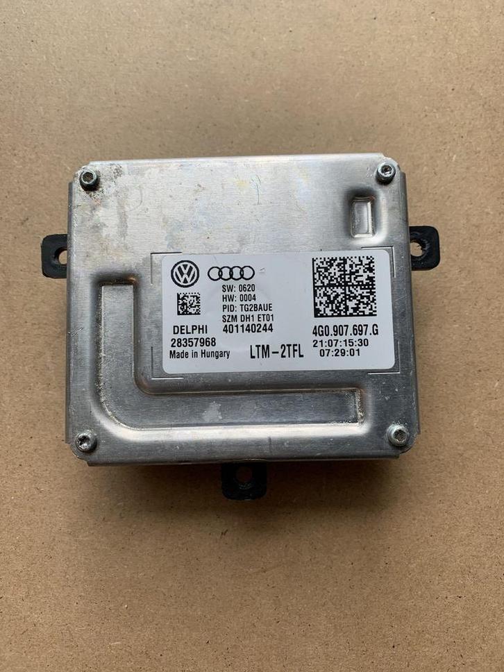 Vw Audi Skoda Seat Xenon Ballast Module 4G0907697H 4G0 907., Auto-onderdelen, Verlichting, Gebruikt, Ophalen of Verzenden