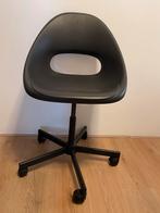 Zwarte bureaustoel Ikea Malskar/Eldberget, Ophalen of Verzenden, Gebruikt, Zwart, Bureaustoel