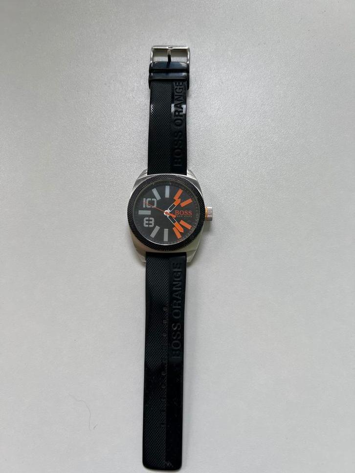 Boss Orange Herenhorloge, Sieraden, Tassen en Uiterlijk, Horloges | Heren, Gebruikt, Polshorloge, Overige merken, Staal, Kunststof