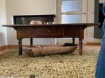 Antieke Eiken Salontafel met Lade, Ophalen