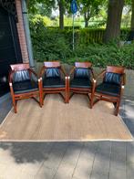 Schuitema decoforma eethoek stoelen Susan, Ophalen, Metaal, Art deco, Zwart