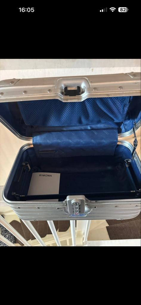 Rimowa 90's Beauty Case - Zeldzaam!, Sieraden, Tassen en Uiterlijk, Beautycases, Gebruikt, Hardcase, Grijs, Met slot, Ophalen of Verzenden