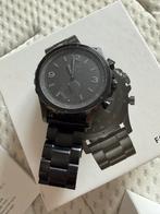 Fossil heren horloge - zwart - batterij leeg, Sieraden, Tassen en Uiterlijk, Horloges | Heren, Overige merken, Gebruikt, Staal