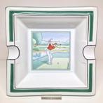 Porseleinen sigaren asbak golfer B. Fraggier, Apilco France., Antiek en Kunst, Ophalen of Verzenden