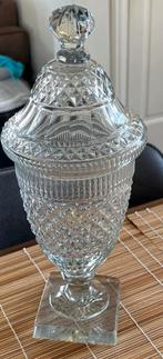 Kristallen Bonbonnière met Deksel tot. hoogte 30cm voet 8/8, Ophalen of Verzenden