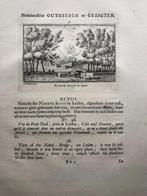 098 / Leiden de Naakte Sluis Kopergravure 1731, Antiek en Kunst, Kunst | Etsen en Gravures, Ophalen of Verzenden