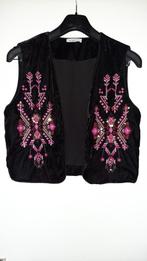 ZGAN ZWART MY JEWELLERY BOHO IBIZA GIPSY GILET MAAT S, Kleding | Dames, Bodywarmers, Ophalen of Verzenden, Zo goed als nieuw, Maat 38/40 (M)