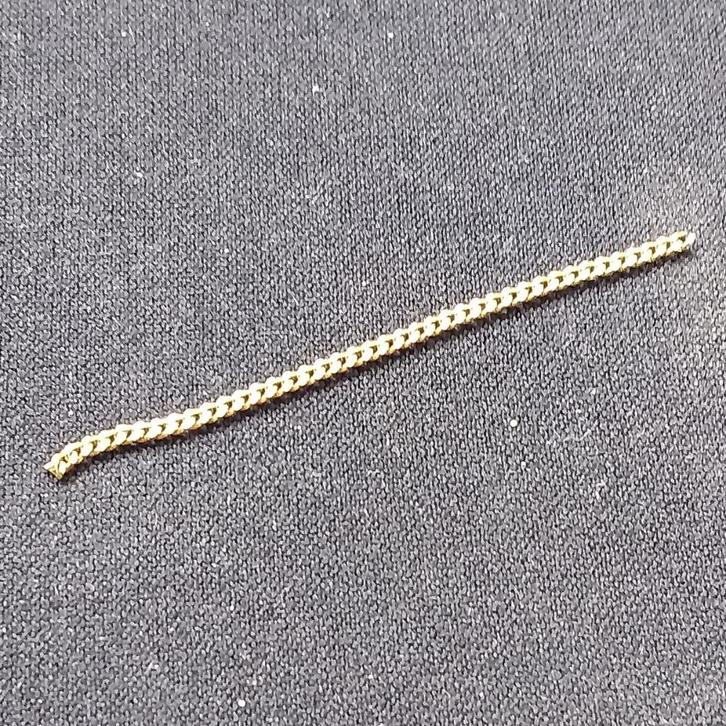 Stukje gouden ketting, Sieraden, Tassen en Uiterlijk, Kettingen, Zo goed als nieuw, Goud, Goud, Ophalen of Verzenden