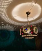 Oosterse koperen hanglamp, Ophalen of Verzenden, Zo goed als nieuw, Minder dan 50 cm