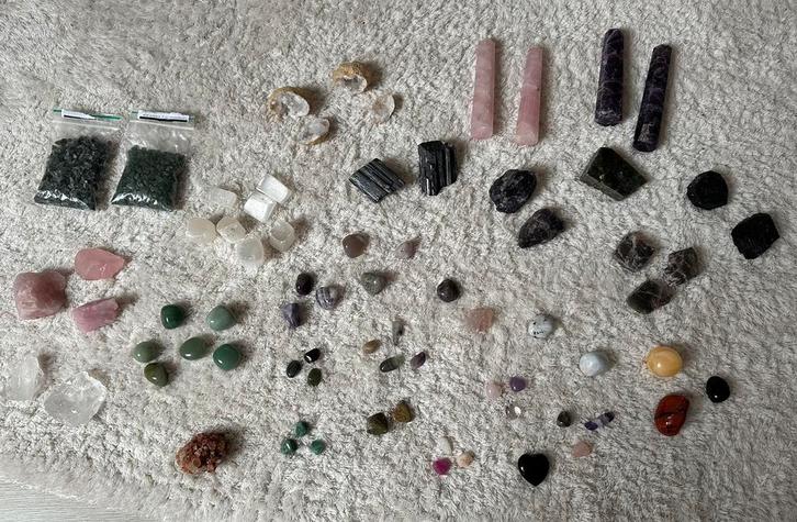 Mega Pakket Partij Set Verzameling Edelstenen +/- 70 Stuks, Sieraden, Tassen en Uiterlijk, Edelstenen, Nieuw, Ophalen of Verzenden