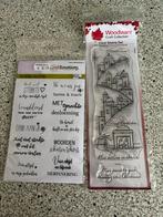 2 nieuwe stempels woodware en craft emotions, Ophalen of Verzenden, Nieuw, Clearstamp