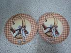 2 Efteling Melamine Ontbijtbordjes - Klaas Vaak, Overige materialen, Gebruikt, Ophalen of Verzenden, Bord(en)