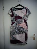 Taifun jurk, kort mouwtje, wit blauw roze, maat 38, Maat 38/40 (M), Overige kleuren, Ophalen of Verzenden, Zo goed als nieuw