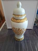 Dekselvaas Gold blossom h, Antiek en Kunst, Antiek | Vazen, Ophalen of Verzenden
