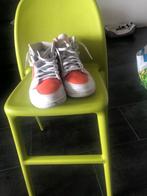 Nike Air Jordan 1 Mid Oranje Wit - Maat 41, Ophalen of Verzenden, Gedragen, Sneakers of Gympen