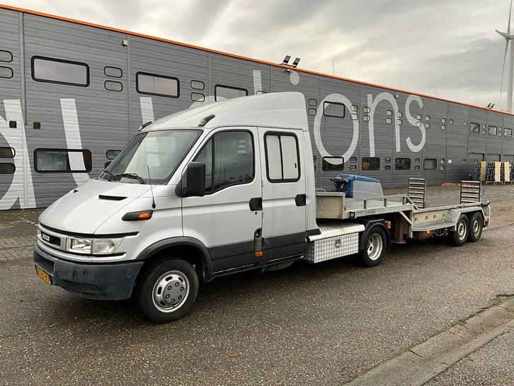 2004 Iveco Daily 40C BE-Combinatie Met Veldhuizen Kuiptraile, Auto's, Bestelauto's, Bedrijf, Iveco, Overige brandstoffen, Euro 3