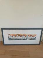 Schilderij Dorine van Soet - 8 Kippen, Ophalen of Verzenden