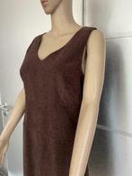 E875 Via Sonate maat M=38/40 jurk jurkje bruin, Maat 38/40 (M), Bruin, Zo goed als nieuw, Knielengte