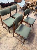 Vintage Teakhouten Eetkamerstoelen - Jaren 60/70, Huis en Inrichting, Stoelen, Ophalen, Gebruikt, Bruin, Vier
