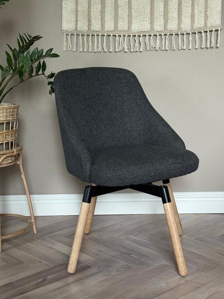 3x Janolof Ikea Stoelen - Zo goed als nieuw!, Huis en Inrichting, Stoelen, Zo goed als nieuw, Drie, Stof, Grijs, Ophalen