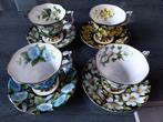 Royal albert 4 heren kop en schotels Flora series, Antiek en Kunst, Ophalen of Verzenden