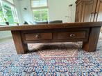 Eiken salontafel met lades, Ophalen, Gebruikt, 100 tot 150 cm, Eikenhout