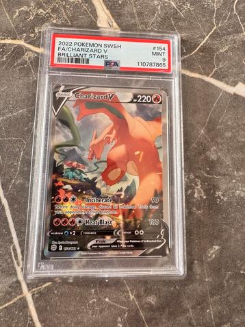 Pokemon Charizard 154/172 psa 9 beschikbaar voor biedingen