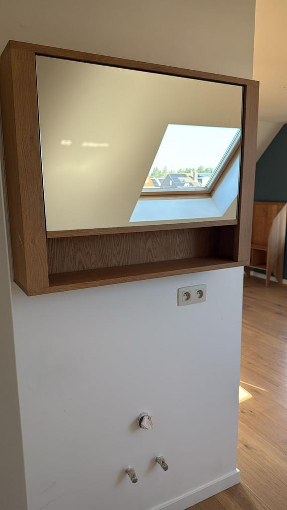 Ethnicraft ophangkast, massief hout, Huis en Inrichting, Badkamer | Badkamermeubels, Nieuw, Minder dan 100 cm, 50 tot 100 cm, 25 tot 50 cm
