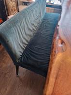 Eetkamer bank groen velours met 3 stoelen 2 roze en 1 groen, Ophalen, Gebruikt, 4 tot 6 stoelen