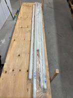 Grenen wit gegrond ronde trapleuningen, Doe-het-zelf en Verbouw, Plinten en Afwerking, Nieuw, Ophalen of Verzenden, Mdf, 200 tot 250 cm