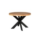Denver tafel 130cm mango, Ophalen, Outletliving7@gmail.com, 100 tot 150 cm, Rond