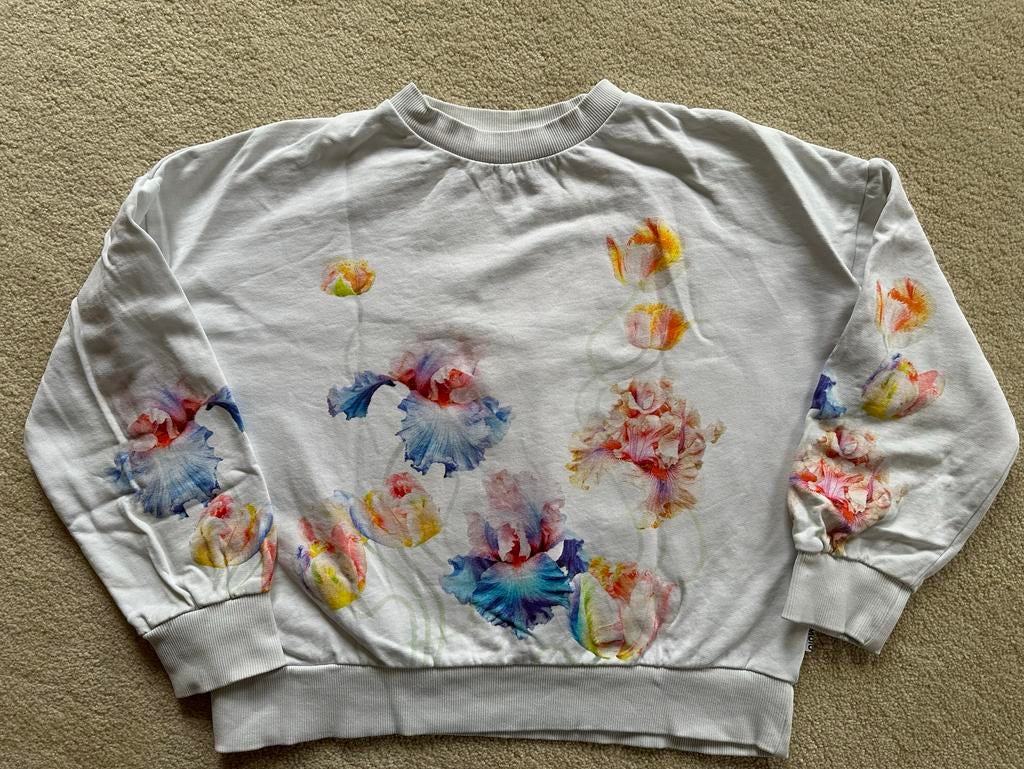 Molo Sweater Aquarel Tulpen Maat 152 ZGAN, Ophalen of Verzenden, Zo goed als nieuw
