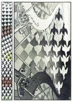Puzzelman M.C. Escher - Dag en Nacht - 1000 stukjes, Hobby en Vrije tijd, Nieuw, Ophalen of Verzenden, 500 t/m 1500 stukjes, Legpuzzel