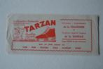 TARZAN schoenen. reclame op vloeiblad., Ophalen of Verzenden, Reclamebord