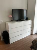 Twee Malm ladekasten wit (4lades), Huis en Inrichting, Kasten | Ladekasten, Zo goed als nieuw, 3 of 4 laden, Minder dan 100 cm