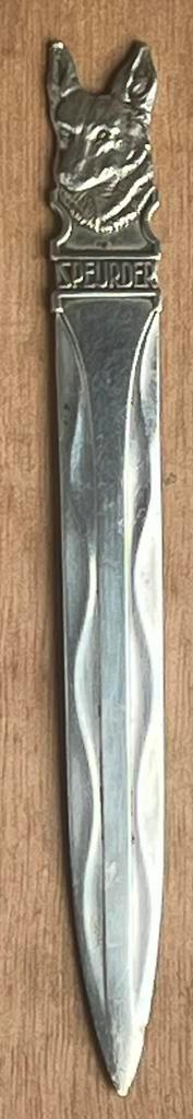 briefopener Gero Speurder sigaren herdershond Eindhoven, Verzamelen, Merken en Reclamevoorwerpen, Gebruikt, Overige typen, Ophalen of Verzenden