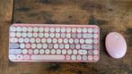 Perixx PERIDUO-713 roze toetsenbord en muis, Toetsenbord en muis-set, Ophalen of Verzenden, Draadloos, Qwerty
