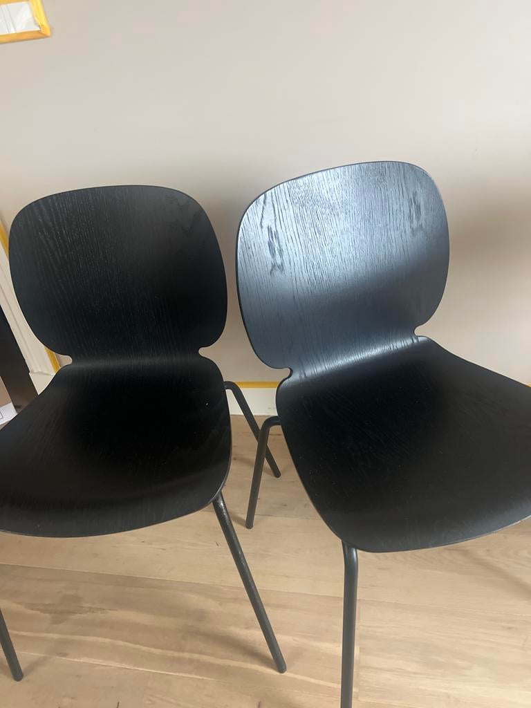 IKEA Svenbertil zwarte houten eetkamerstoelen - 2 stuks, Ophalen, Gebruikt, Twee, Zwart