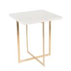 Zuiver bijzettafel terrazzo, 45 tot 60 cm, Overige materialen, Minder dan 55 cm, Vierkant