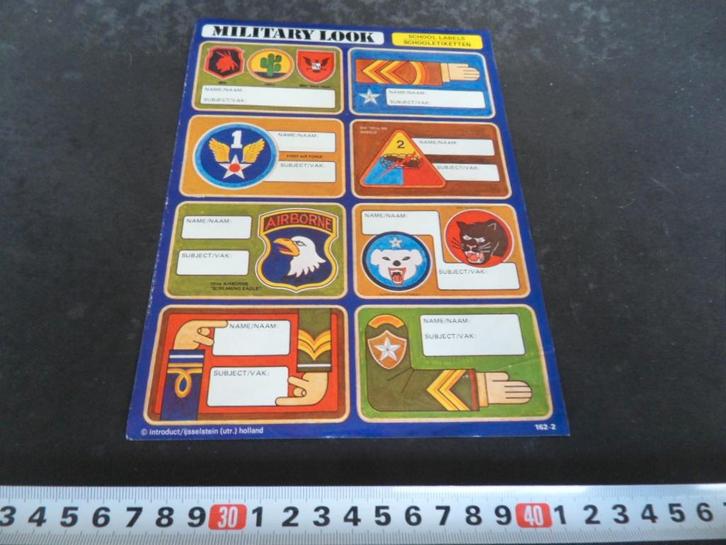 sticker set Leger  Military look XPLG280, Verzamelen, Stickers, Zo goed als nieuw, Ophalen