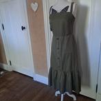 tuinjurk khaki mt 40, Kleding | Dames, Jurken, Maat 38/40 (M), Ophalen of Verzenden, Zo goed als nieuw, Knielengte