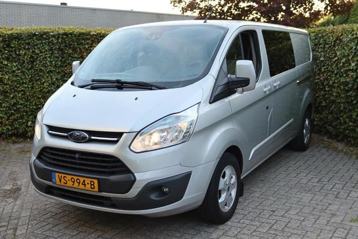 Ford Transit Custom Dubbel Cabine L2H1/ NAP / DUBBEL SCHUIFD, Auto's, Bestelauto's, Bedrijf, ABS, Achteruitrijcamera, Airbags