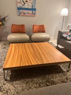 Artifort Mare Zebranohout Salontafel - Design Klassieker, Ophalen, Modern design, Gebruikt, Vierkant