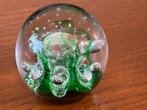 Presse-papier / paperweight groen, Antiek en Kunst, Antiek | Glas en Kristal, Ophalen of Verzenden