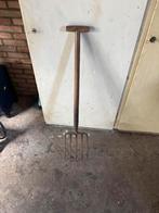 Antieke Riek met Houten Steel, Ophalen of Verzenden